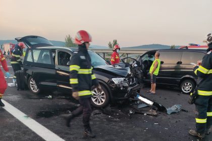 Accident cu 4 masini pe A1 intre Sibiu si Deva