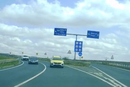 Accident evitat la limita pe A1 Sibiu