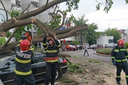 Alert meteo sud judet Sibiu averse si vijelii