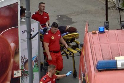 Alerte la Piata Cibin Interventie SMURD foto video