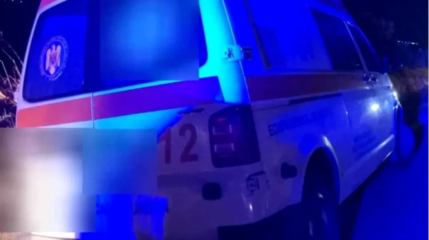 Barbat fura ambulanta poliia il opreste cu focuri