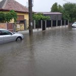 Canalizarea refuleaza la ploaie in zona Trei Stejari