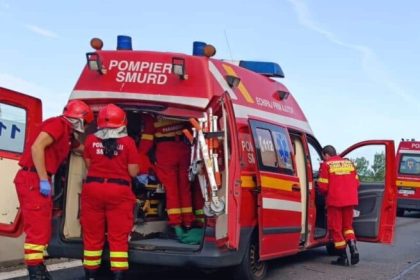 Carambol pe centura Sibiului trei masini implicate