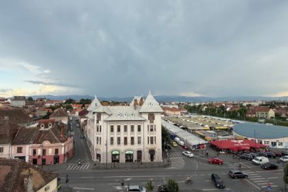 Cod portocaliu de grindina si vijelie in Sibiu