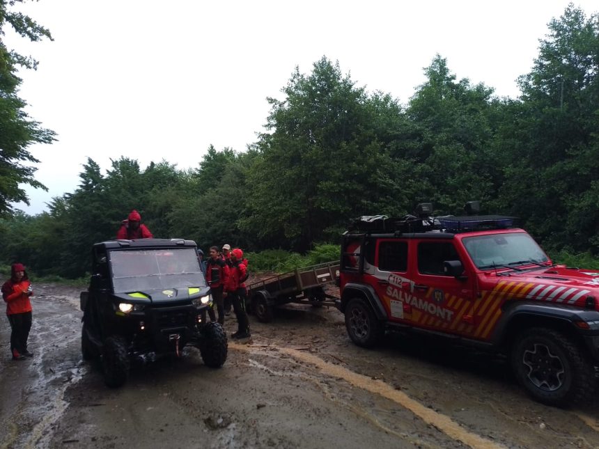 Enduro cu ghinion Tourist israelian accidentat in Muntii Cindrel