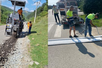 Lucrari intensive pe drumurile judetene din Sibiu