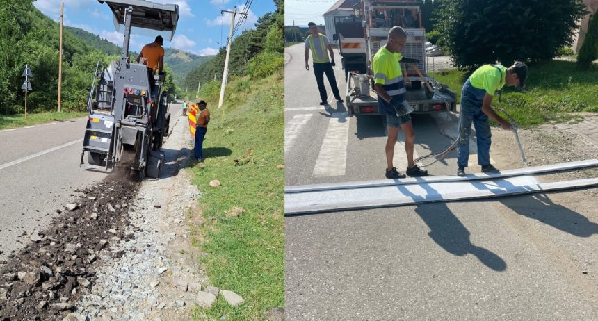 Lucrari intensive pe drumurile judetene din Sibiu