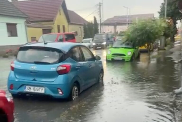 Pericol de inundatii pe rai uri in judetul Sibiu