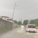 Strada din Sibiu inundata dupa ploaia de marti