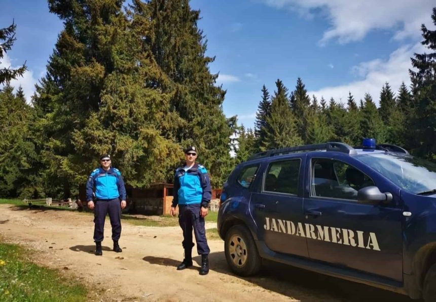 Turista canadiana salvata de jandarmi pe un drum forestier