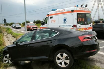 Zbor de pe sosea la iesirea A1 Sibiu atac de panica