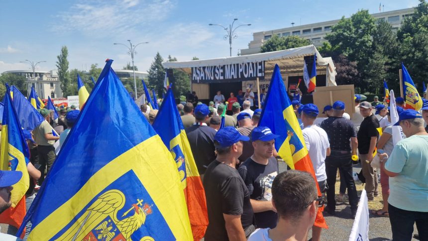 Zeci de silvicultori din Sibiu protesteaza Asa nu se mai poate