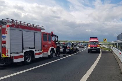 Accident cu victime pe autostrada Sibiu Deva fata de 14 ani salvata