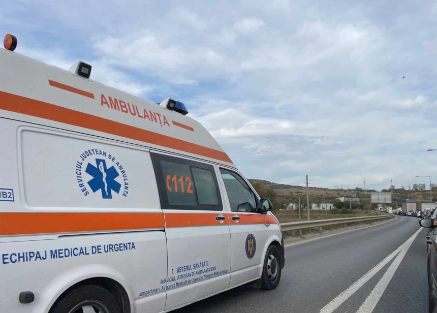 Accident grav la Turnu Rosu fata de 17 ani fara permis distruge doua masini si raneste o fetita