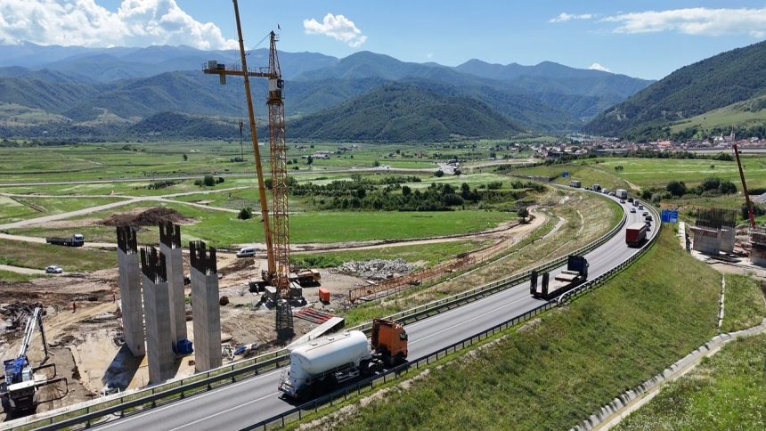 Autostrada A1 Sibiu Pitesti Viaduct Boita Stadiul lucrarilor