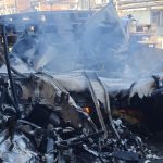 Avion prabusit in curtea unei firme din Arad