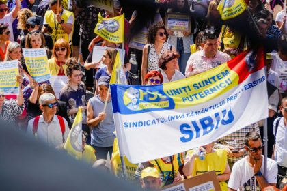 Dascaliscontinuaprotestelalasibiu