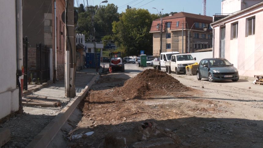 Modernizarile din centrul Mediasului incearca lucrari pe Kogalniceanu