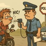 Mopedist fara permis si sofer baut din Cisnadie