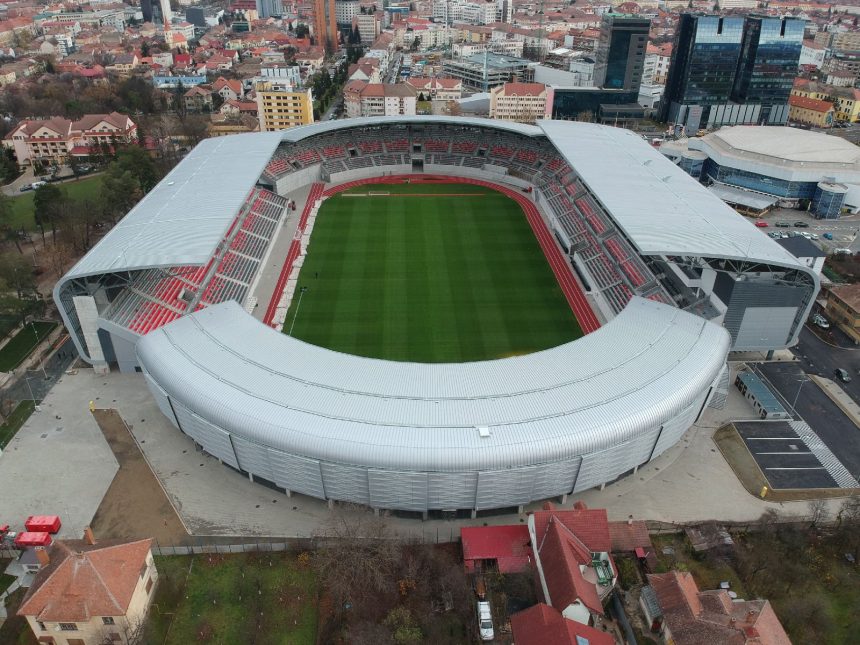 Premier la Sibiu Elevii vor invata in stadion video