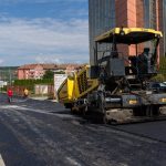 Strada Sticlei din Medias asfaltata inainte de scoala