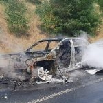 Trafic reluat in Sura Mare dupa stingerea incendiului