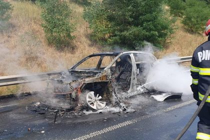 Trafic reluat in Sura Mare dupa stingerea incendiului