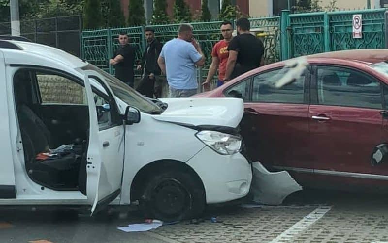Accident cu 3 masini pe Soseaua Sibiului sofer beat