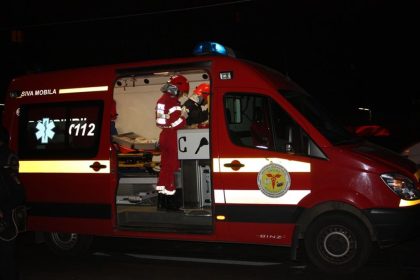 Accident grav in Cristian tanar din Valcea intubat