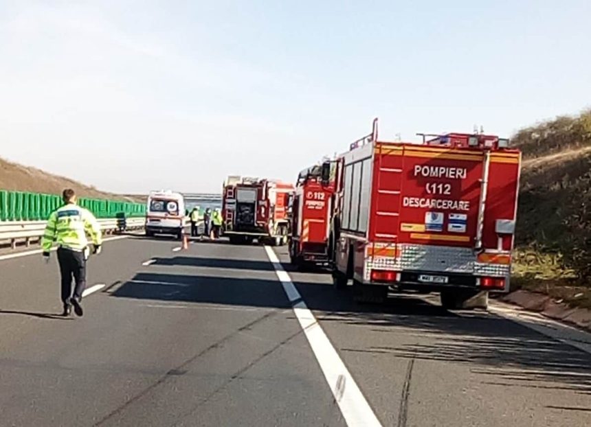 Accident grav pe autostrada la Boita victime incarcerate