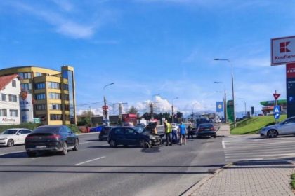 Accident la iesirea din Sibiu spre Selimbar