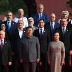 Adrian Nastase si Viorica Dancila fotografiati cu Putin Xi si Kim