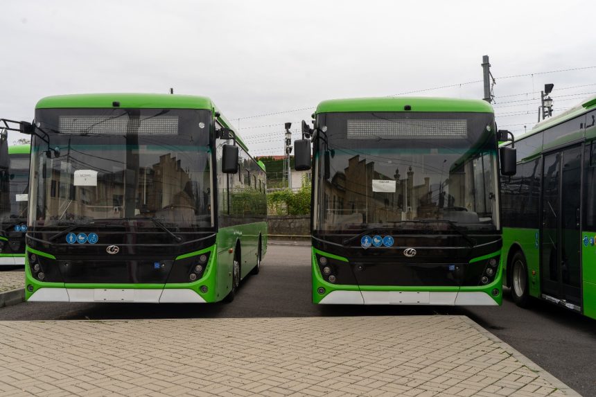 Autobuze electrice prezentate oficial membrelor ADI Nord Trans