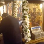 Braul Maicii Domnului adus la Biserica din Strand