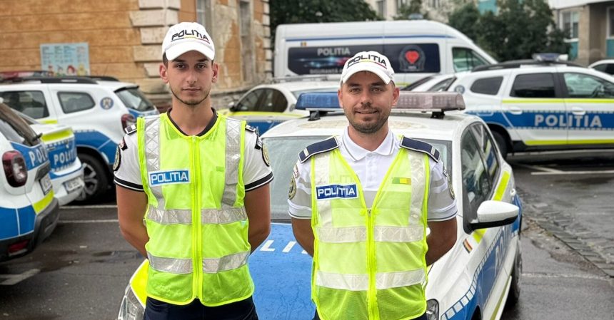 Eroi in uniforma polististi din Sibiu salveaza tanar