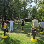 Fitness la spital Pacientii din Sibiu fac sport in aer liber