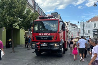 Interventie de urgena a pompierilor in Sibiu