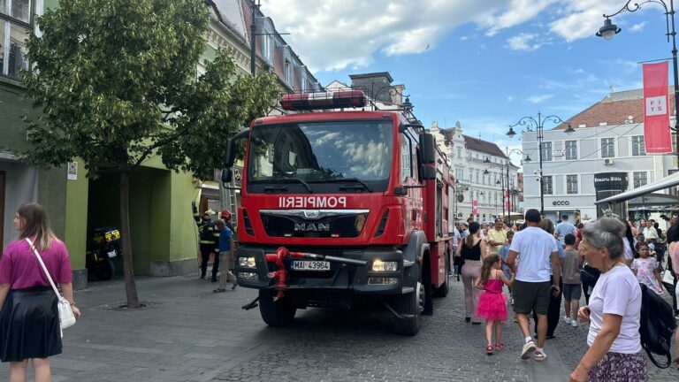 Interventie de urgena a pompierilor in Sibiu