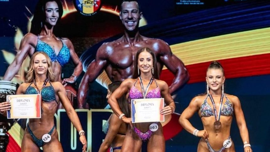 O tanara din Sibiu exceleaza la culturism si fitness