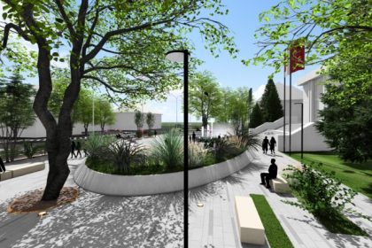 Piaeta din faa Cercului Militar devine antier