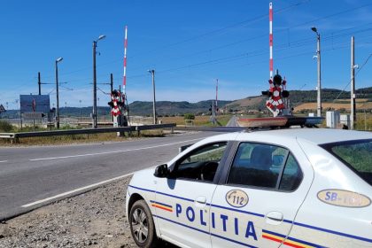 Politistii sibieni au verificat 124 de masini la calea ferata