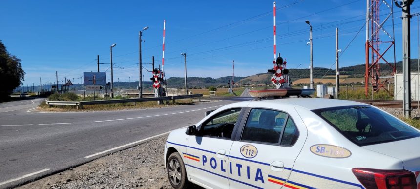 Politistii sibieni au verificat 124 de masini la calea ferata