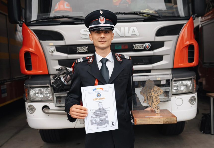 Pompierul anului la Sibiu ceremonie speciala ISU