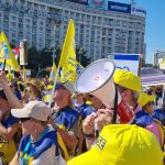 Profesorii din Sibiu protesteaza la Bucuresti video foto