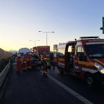 Accident pe A1 iesire Cisnadie doua masini un ranit