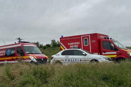Accident pe DN14 la Sura Mare trafic oprit complet