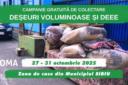 Campania de toamna SOMA colectare gratuita a deseurilor in Sibiu Perioada mentionata