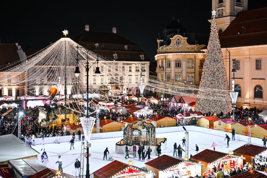 Fapte bune si colinde in Piata Mare Targul de Craciun din Sibiu se concentreaza pe oameni