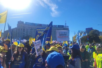 Protest in Capitala medici si asistenti din Sibiu