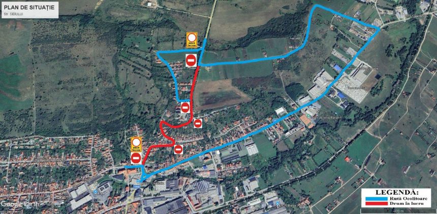 Se inchide strada Sibiului din Cisnadie